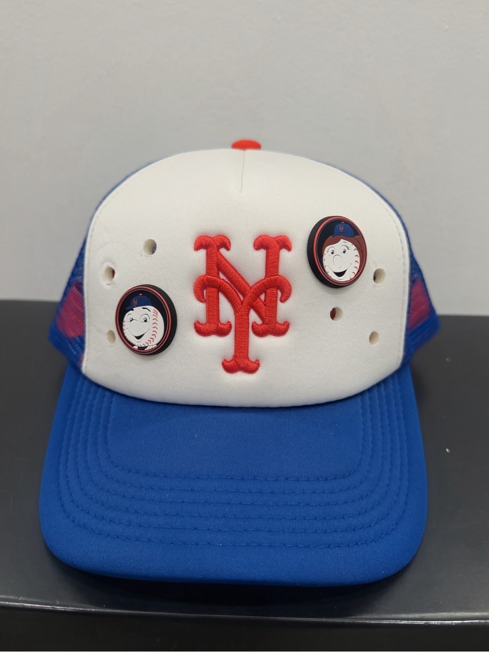 2026 New York Mets Kids Club Adjustable Hat With Mr. And Mrs. Met Charm